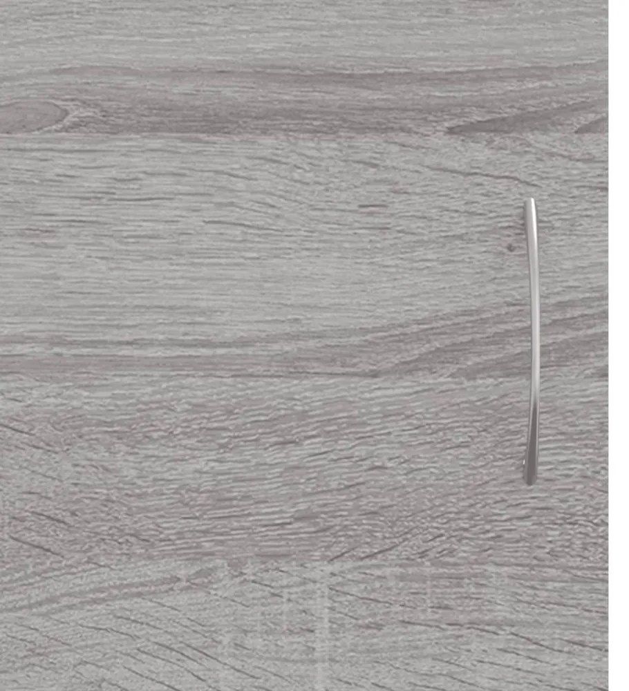 szürke sonoma színű szerelt fa TV-szekrény 102x30x37,5 cm