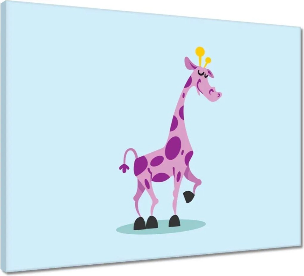Vászonkép 50x40 Zsiráf a gyerekszobába