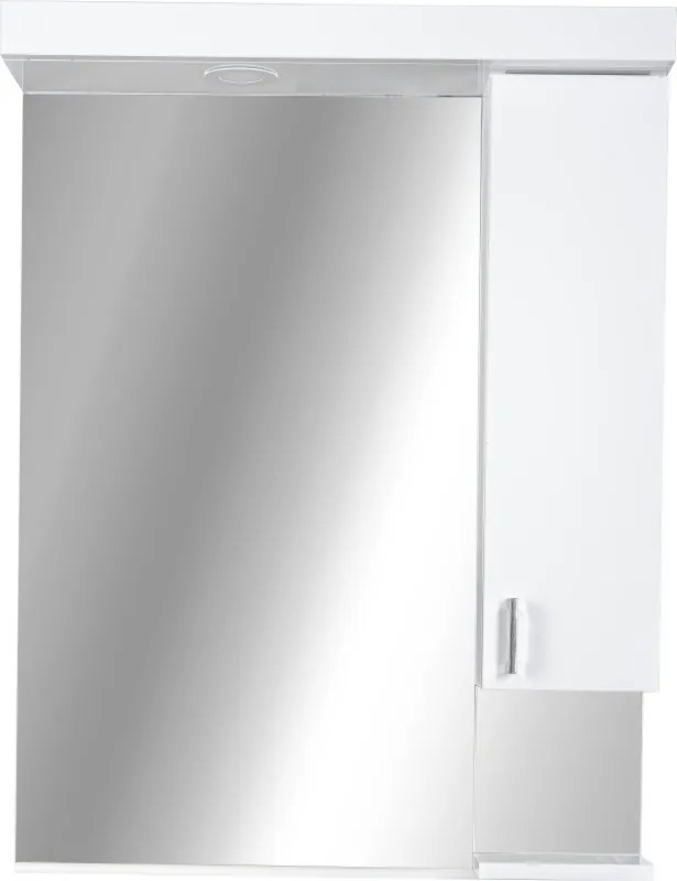 Viva STYLE Tükrös fürdőszobai szekrény LED világítással - JOBBOS szekrénnyel - 65 x 97 x 15 cm