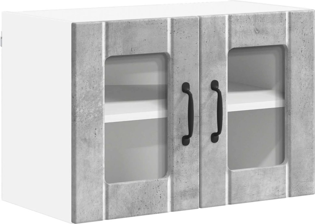 vidaXL Konyhaszekrény Beton Szürke 60 x 31 x 40 cm Faanyag