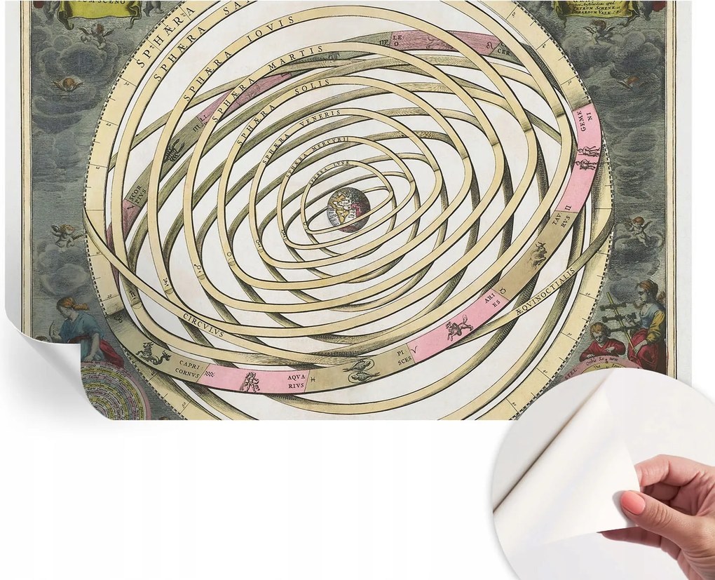 Dekoratív Öntapadós Tapéta Divatos Minták Kozmikus spirál 416x254 cm