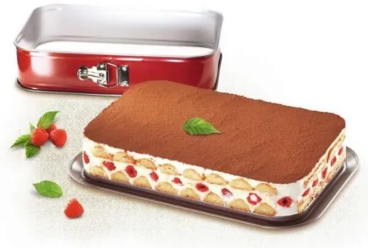 Tefal - Összecsukható tortaforma DELIBAKE 36x24 cm piros