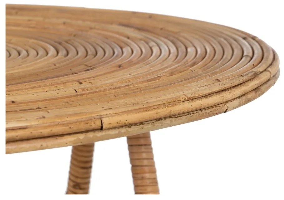 Rattan kerek tárolóasztal ø 60 cm – Ixia