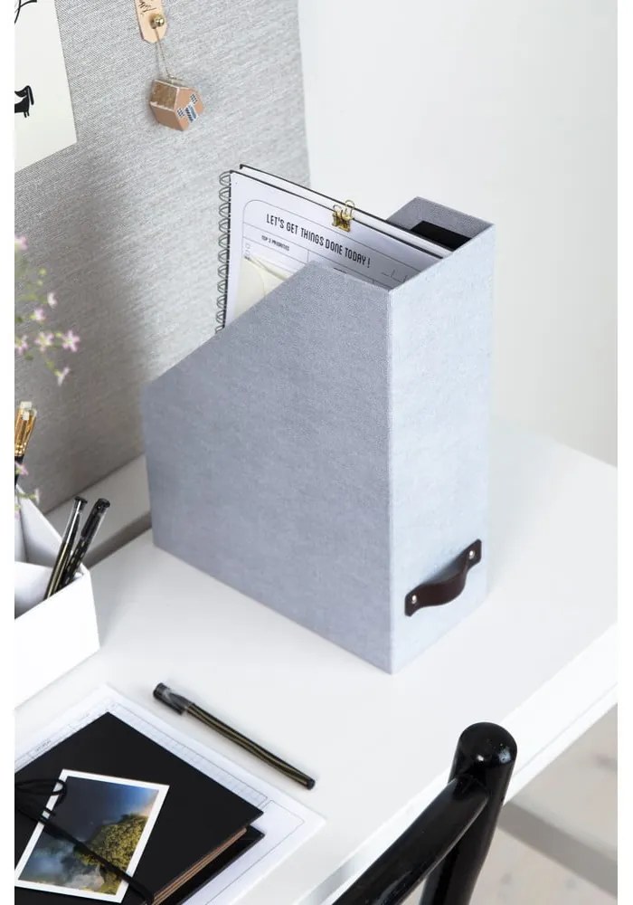 Karton rendszerező dokumentumokhoz Estelle Canvas Paper Laminate – Bigso