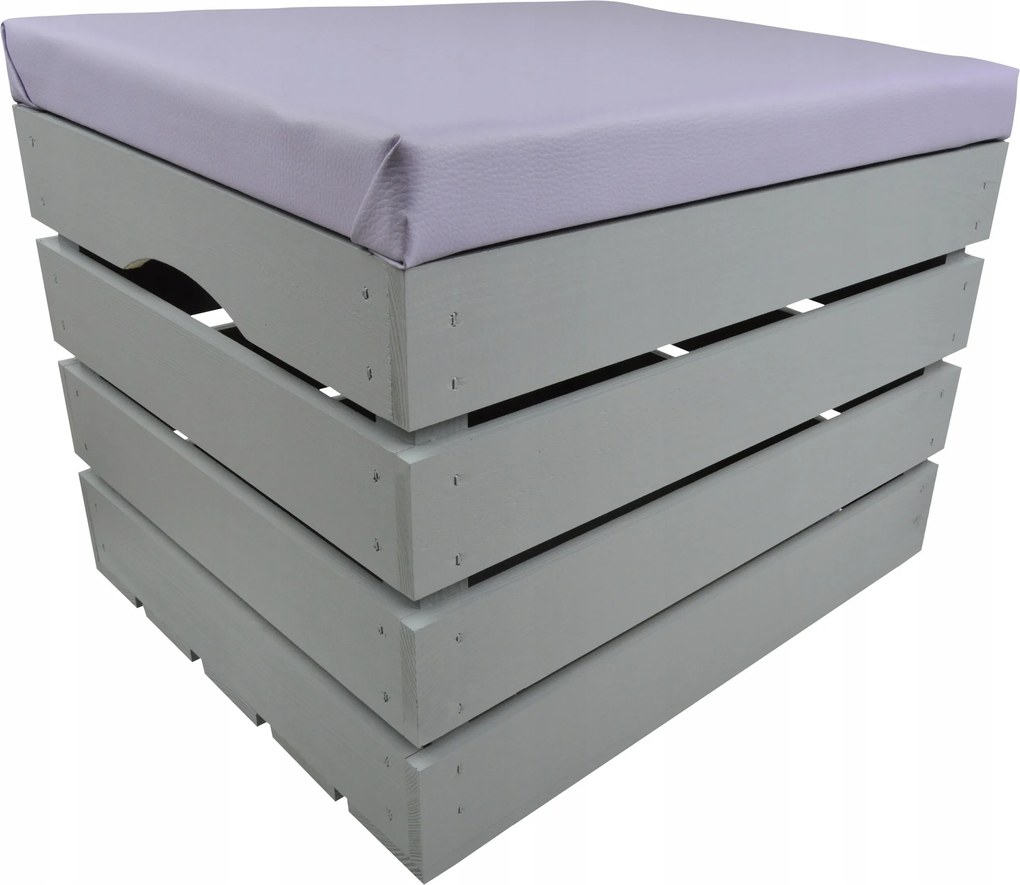 Fa Láda Puff Festett Ülőke Láda