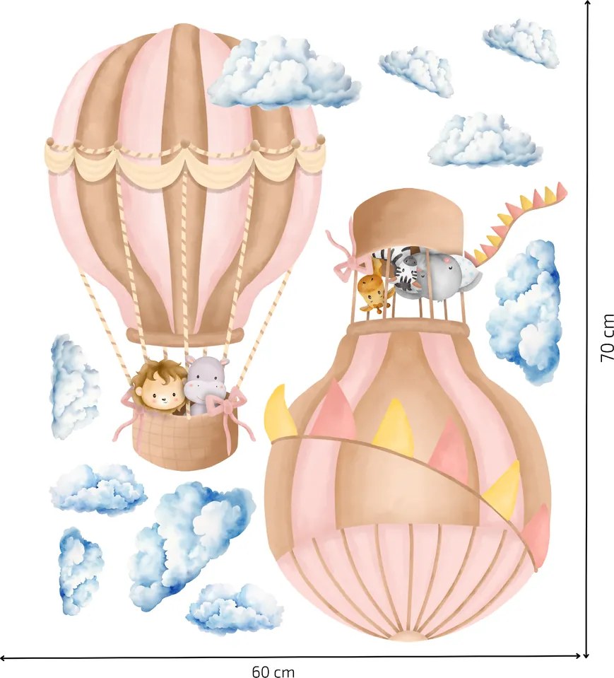 PIPPER. Falmatrica "Hőlégballonok állatokkal"