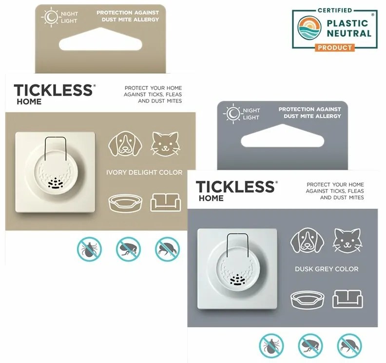 TICKLESS® Home Ultrahangos kullancs-, bolha- ésatka-riasztó háztartási használatra, bézs színű