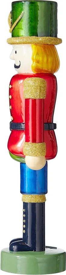 X-MAS üveg LED diótörő 30cm, piros