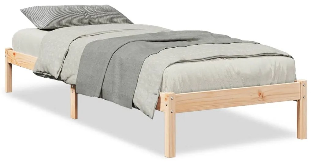 tömör fenyőfa extra hosszú ágykeret matrac nélkül 80 x 210 cm