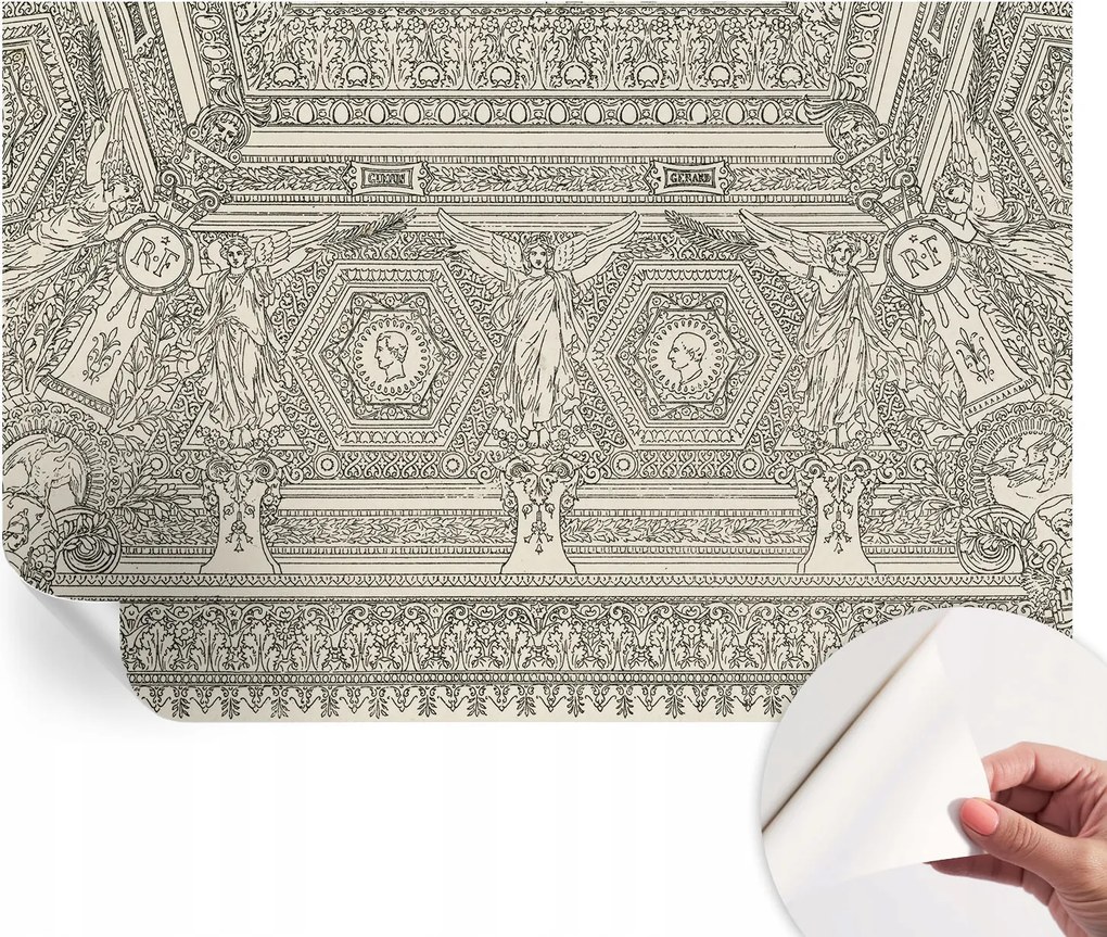 Matt öntapadós fotótapéta Falra Klasszikus dísz 104x70 cm