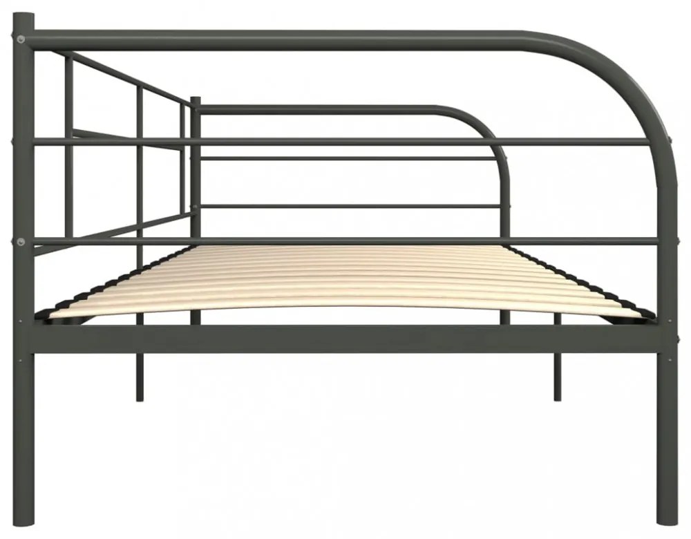 szürke fém kanapéágy-keret 90 x 200 cm