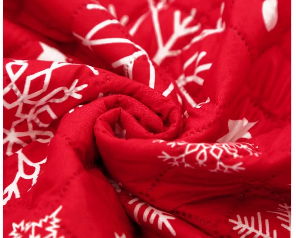 Ágytakaró SNOWFALL piros Méret: 170 x 210 cm