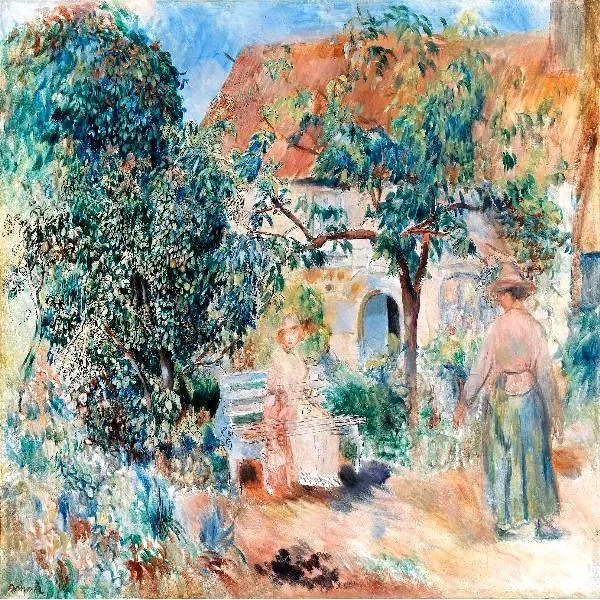 Renoir-Garden in Bretagne üvegkép, falikép