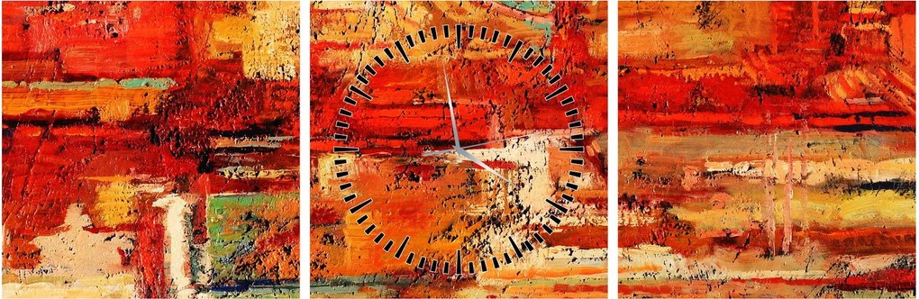A falfestmény képe (órával) (90x30 cm)