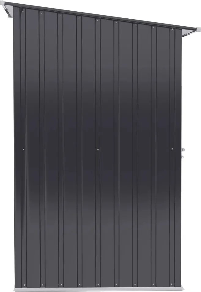Outsunny kerti fészer, szerszámoskamra 100 x 103 x 160 cm acél, sötétszürke