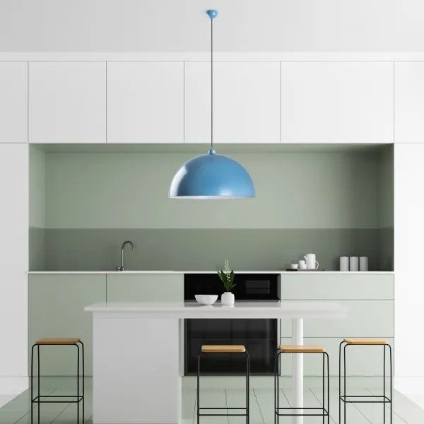 Csillár zsinóron KURE 1xE27/40W/230V kék