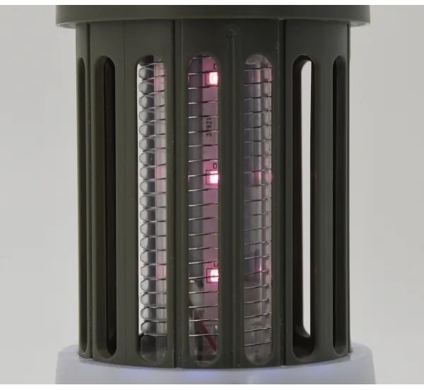 LED Hordozható újratölthető lámpa rovarcsapdával LED/2W/1800mAh/3xAAA IPX4 zöld