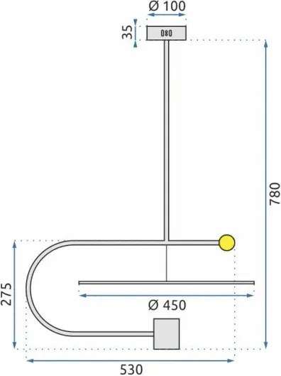 MORETTI MO5766 UNIQUE Modern Led Függesztett Lámpa LED IP20