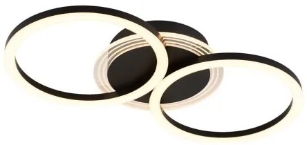 Searchlight 13651BK - CONTOUR LED dimmelhető mennyezeti lámpatest, 24W, 230V, 3000K