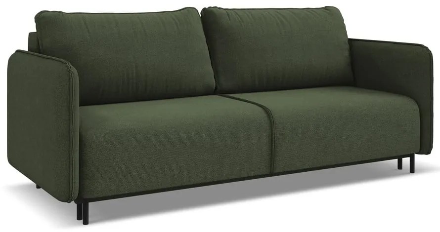 Zöld kinyitható-tárolóhelyes kanapé 226 cm Luana – Makamii