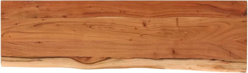 vidaXL tömör akácfa téglalap alakú fali polc 100 x 30 x 2,5 cm