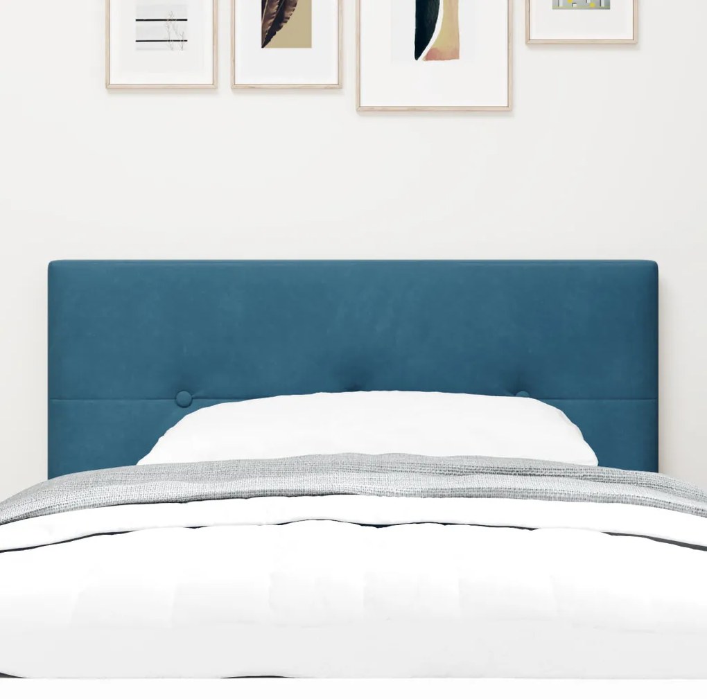 Fejtámla LED -es lámpákkal fejtámlával Kék 90 cm Bársony