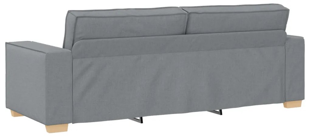 3 darabos kanapé szett párnákkal világosszürke szövet