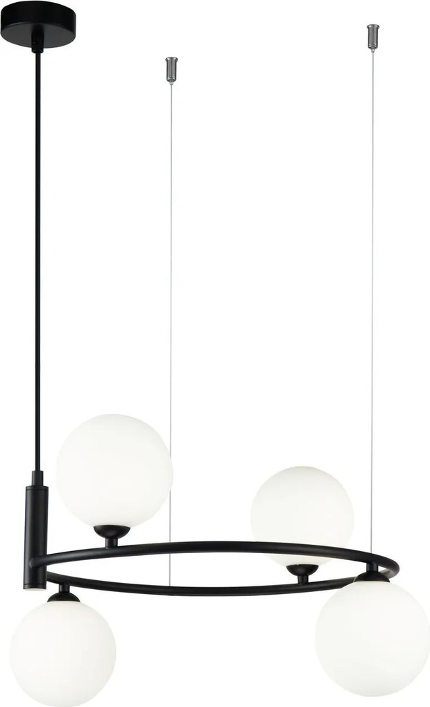 Maytoni modern függeszték ring fehér fekete mymod013pl-04b