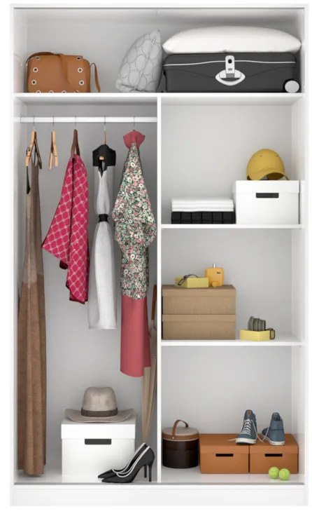 SLIDO 3 ruhásszekrény, 120x204x50, természetes