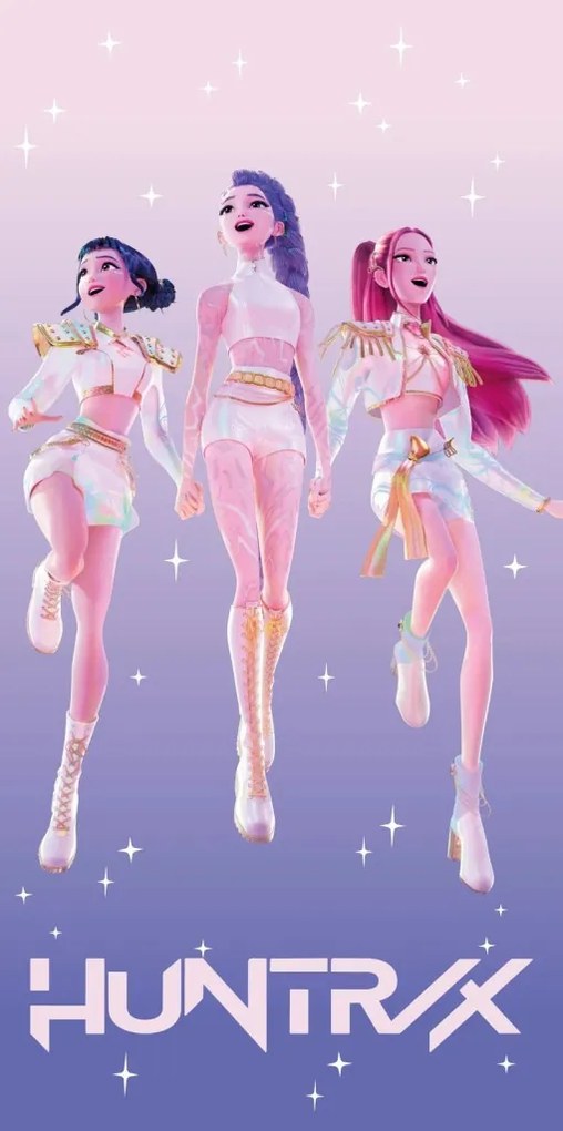K-pop Démonvadászok Stars fürdőlepedő, strand törölköző 70x140cm