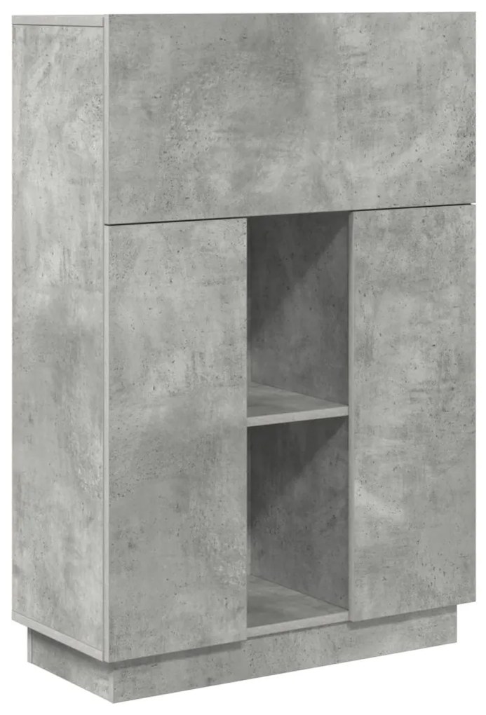 Beton Szürke Íróasztal Beton Szürke Mérnöki Fa Standard Tárolás