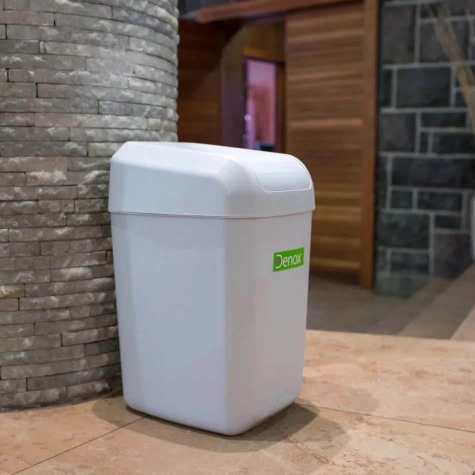 Denox Troya szemetes 15 l, fehér, 15 l