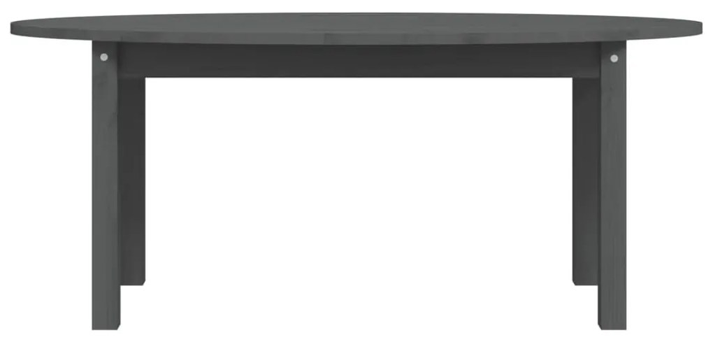 Szürke tömör fenyőfa dohányzóasztal 110 x 55 x 45 cm