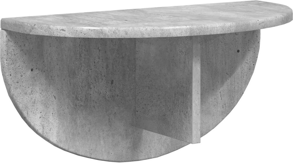 vidaXL Falpolc Falra szerelhető Beton Szürke 48 x 24 x 24 cm Faanyag