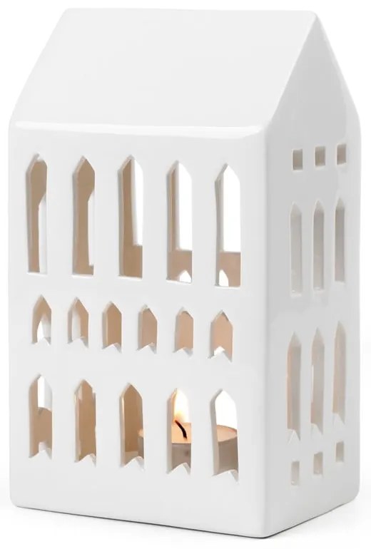 Urbania Lighthouse Church fehér kerámia gyertyatartó - Kähler Design