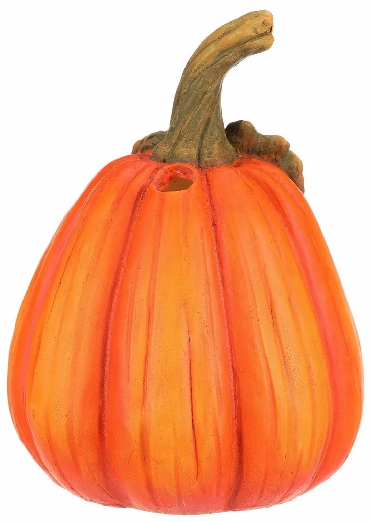 Őszi LED dekoráció Villogó tök arcokkal, 21 x 21 x29 cm, kerámia