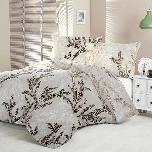 Kvalitex Szatén ágynemű Luxury Collection Oksia bézs, 220 x 200 cm, 2 db 70 x 90 cm