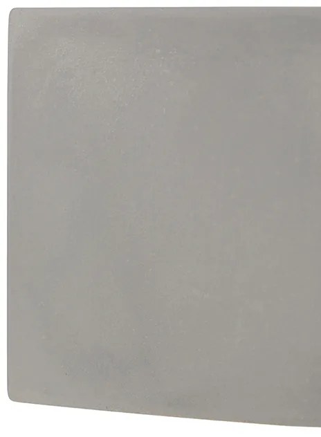 Rusztikus négyzet alakú fali lámpa betonból - Alban