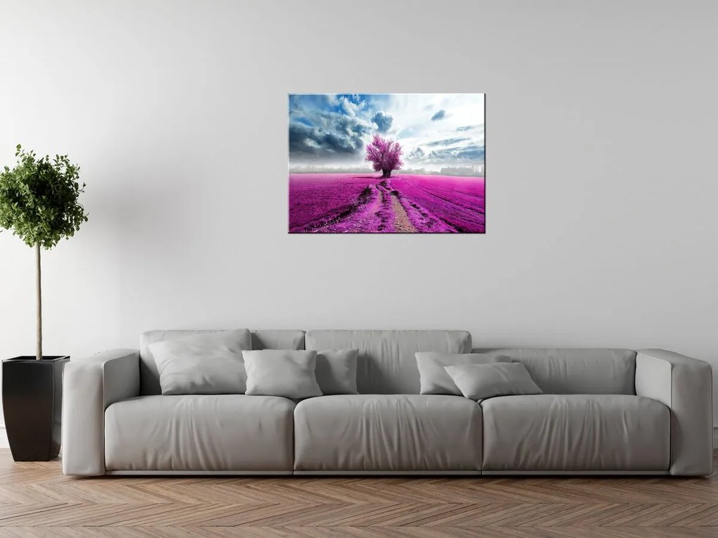 Gario Vászonkép Fa a lila mezon Méret: 40 x 100 cm