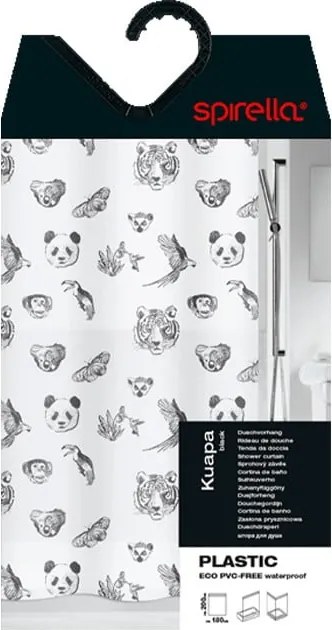Zuhanyfüggöny 180x200 cm Kuapa – Spirella