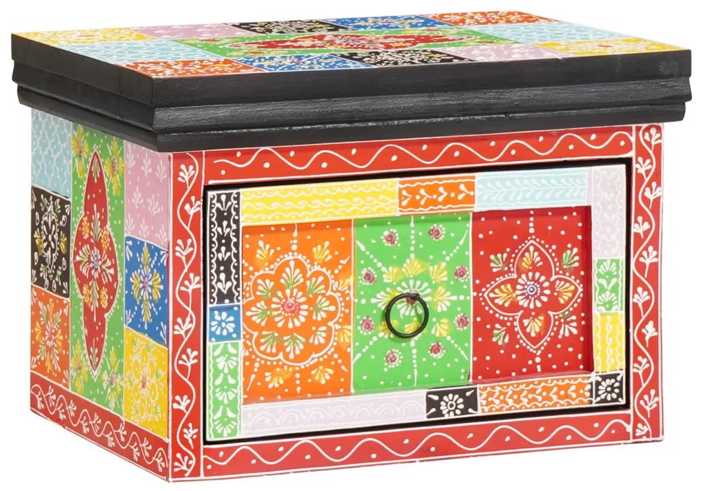 Éjjeli Szekrények 2 db 40x30x28 cm Szilárd Fa Mangó és Műléces Fa