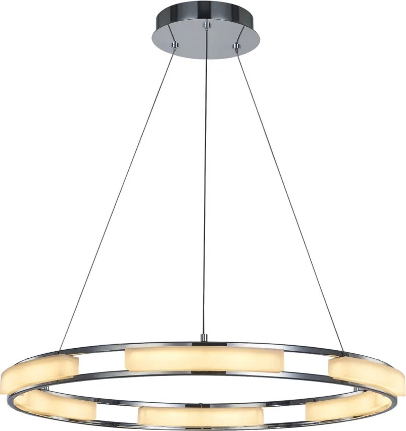 ITALUX MD17006017-6A THEODORE Modern Led Függesztett Lámpa Króm LED IP20