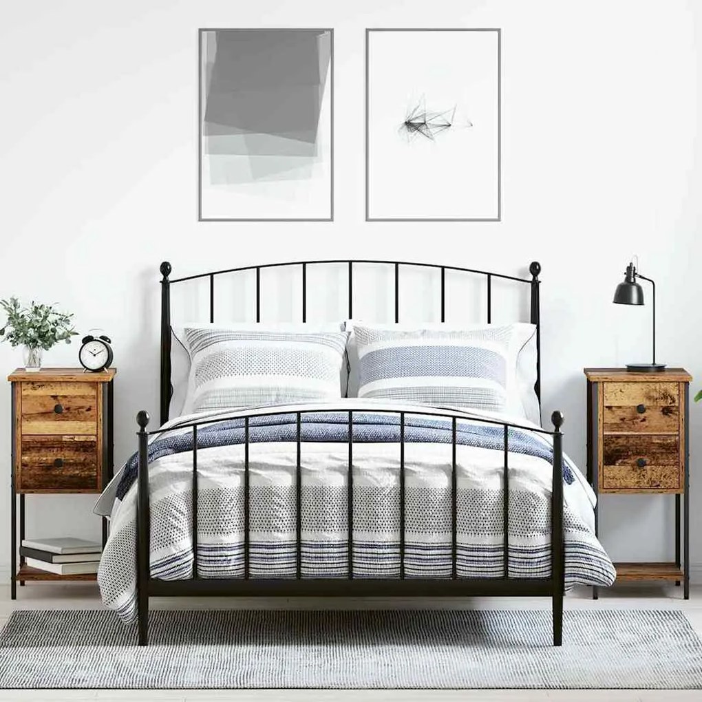 Éjjeliszekrény fiókkal 2 pcs Régi fa 32 x 42 x 70 cm Faanyag