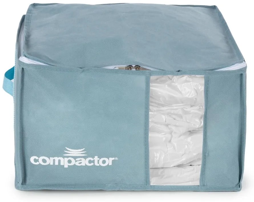Vákuumos műanyag ruhatároló doboz 42x40x25 cm Blue Edition – Compactor