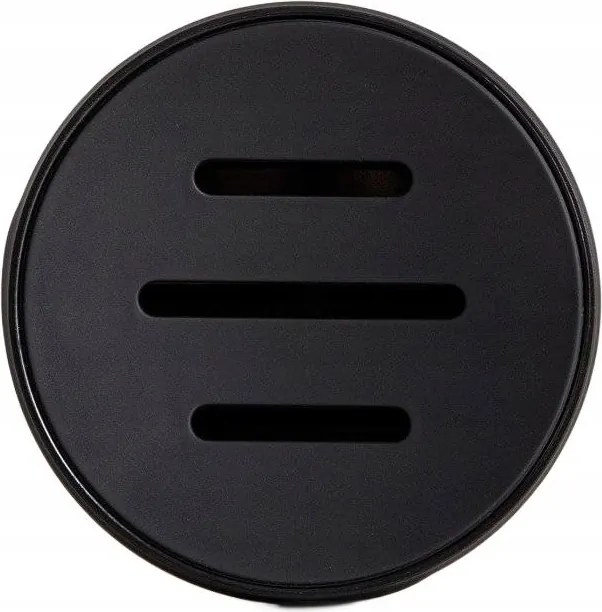 Torus szappantartó dombornyomással fekete 11x11x2,5 cm Homla