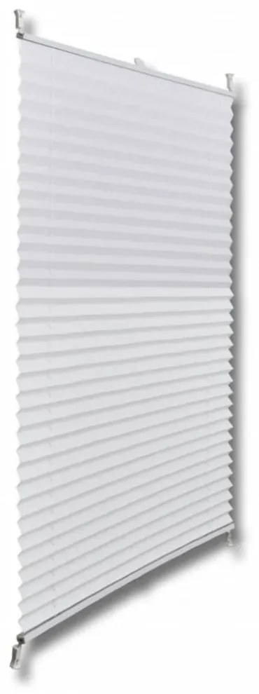 Plisse Roló 40 x 125 cm Fehér Redős Roló
