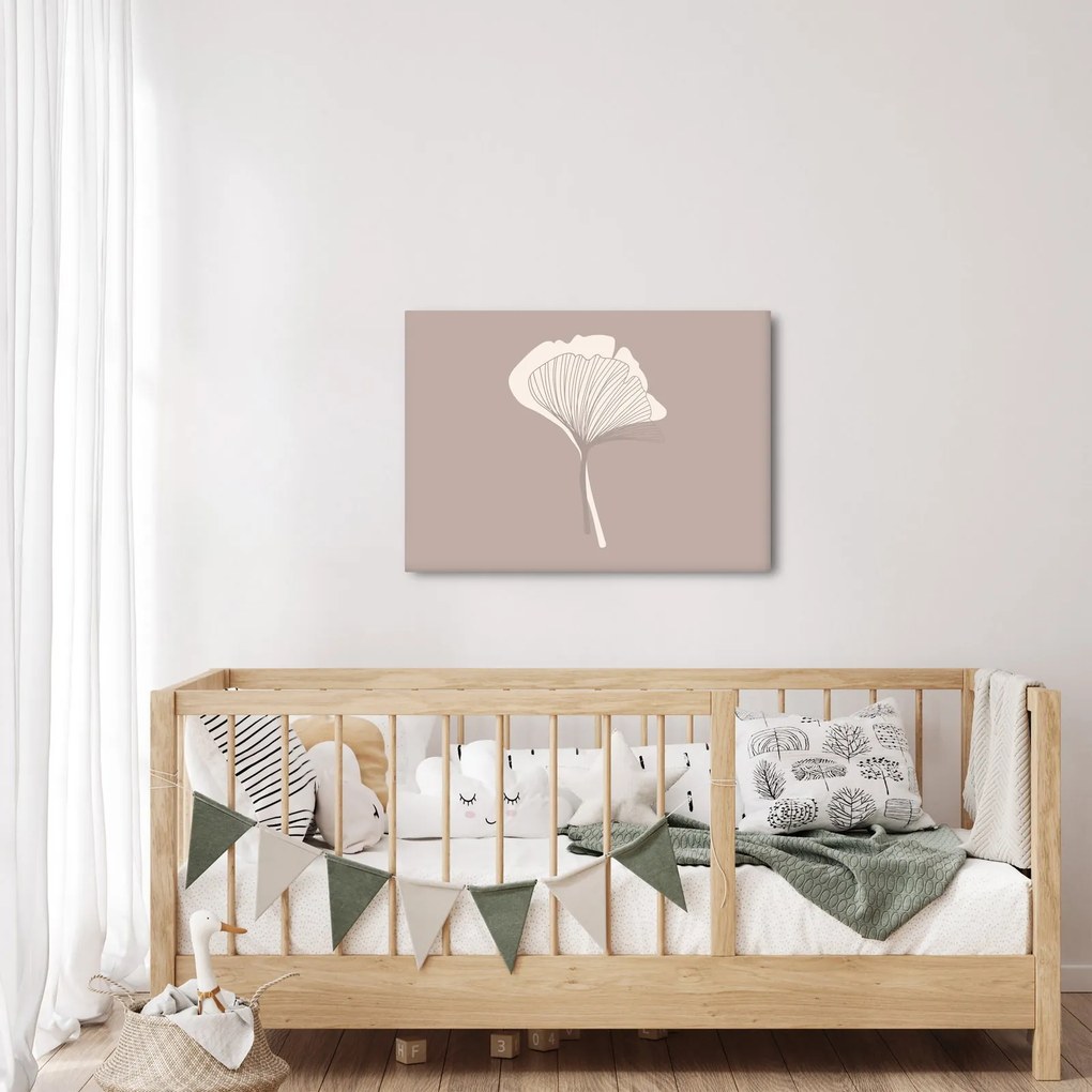 Kép - Bézs színű levelek N⁰3 (70x50 cm)