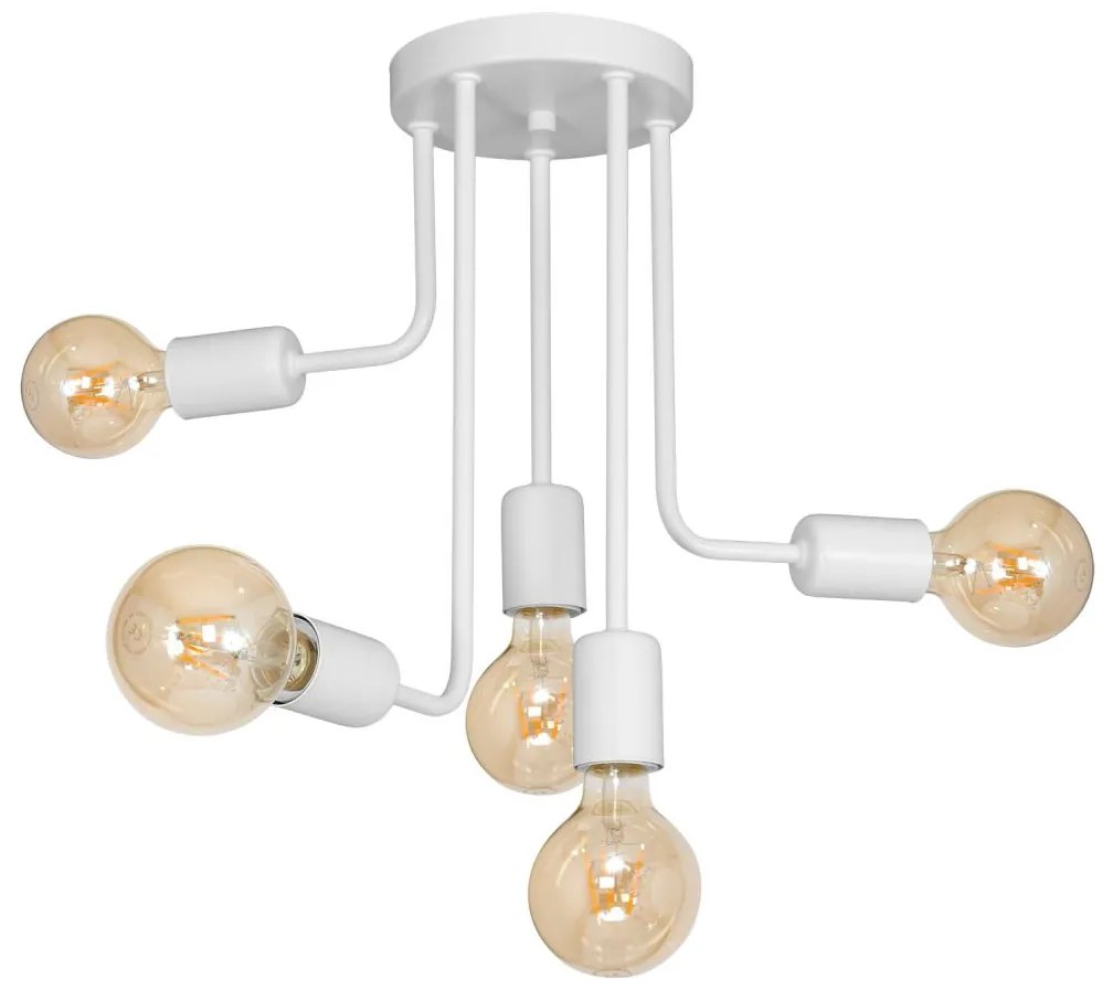 Csillár rúdon CANDELA 5xE27/60W/230V