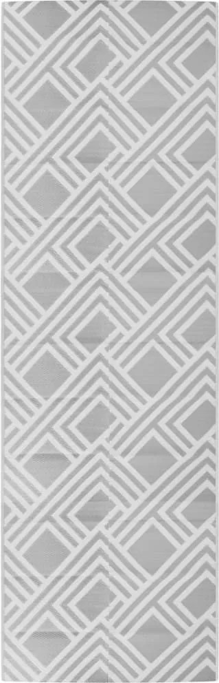 vidaXL kültéri szőnyeg ARAKIL szürke 80x250 cm PP