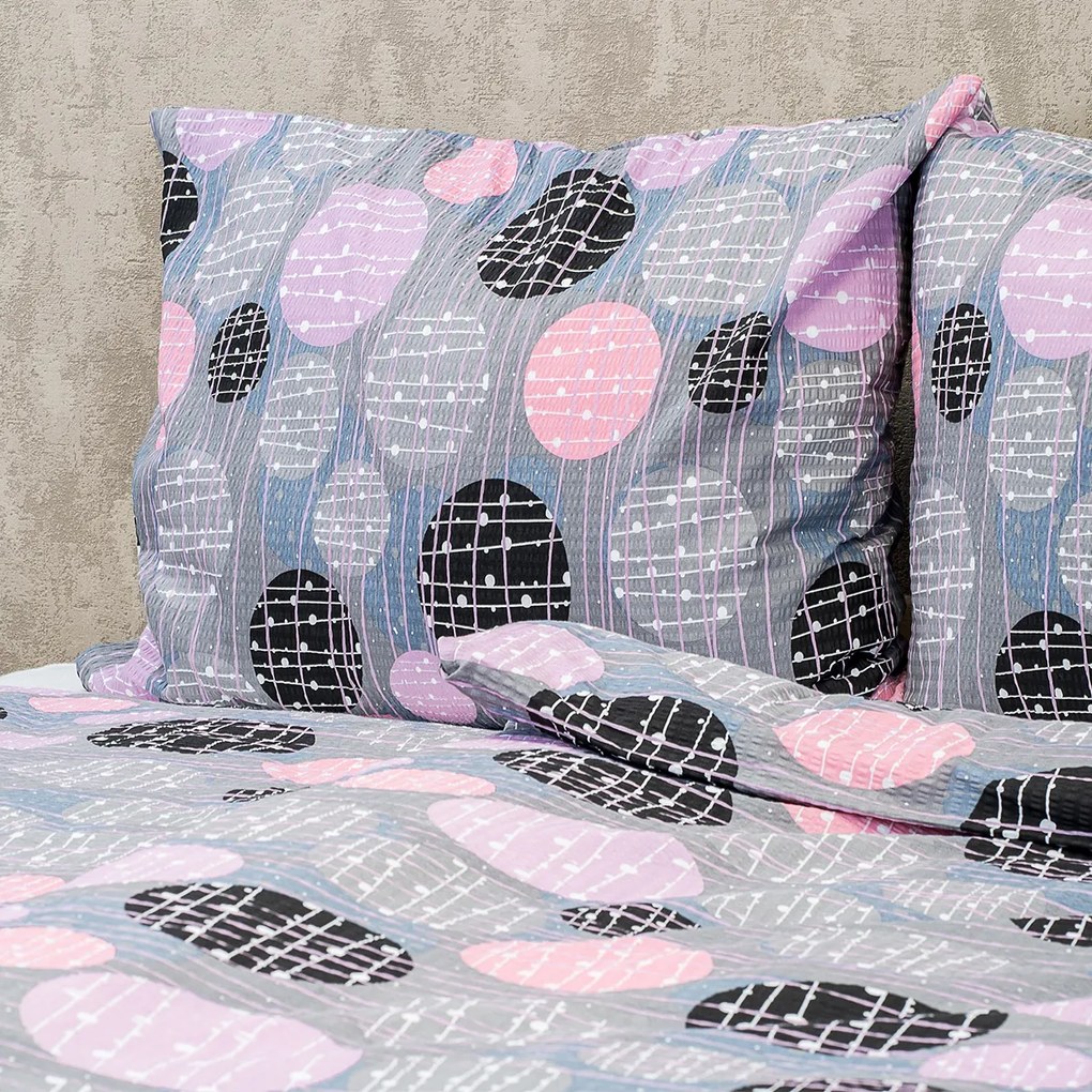 4Home Pink illusion krepp ágyneműhuzat, 140 x 200 cm, 70 x 90 cm, 140 x 200 cm, 70 x 90 cm